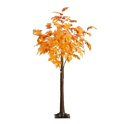 5ft. Pre-Lit Autumn Maple Artificial Fall Tree with 240 Warm White LED Lights