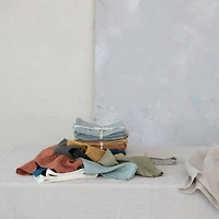 Hello Honey® 10" Square Stonewashed Linen Cocktail Napkins