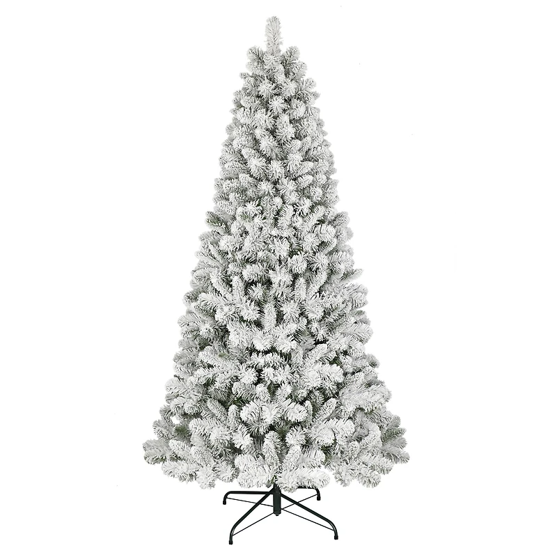 6ft. Unlit Flocked Virginia Pine Artificial Christmas Tree
