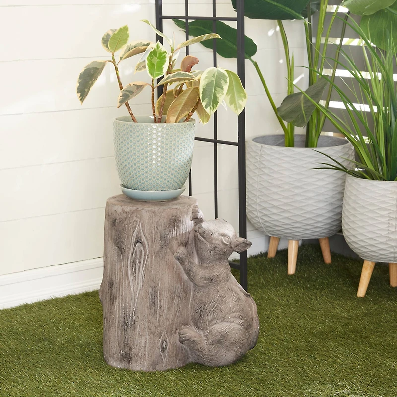 Brown MGO Modern Farmhouse Garden Sculpture