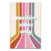 Positive Vibes Only Canvas Wall Art