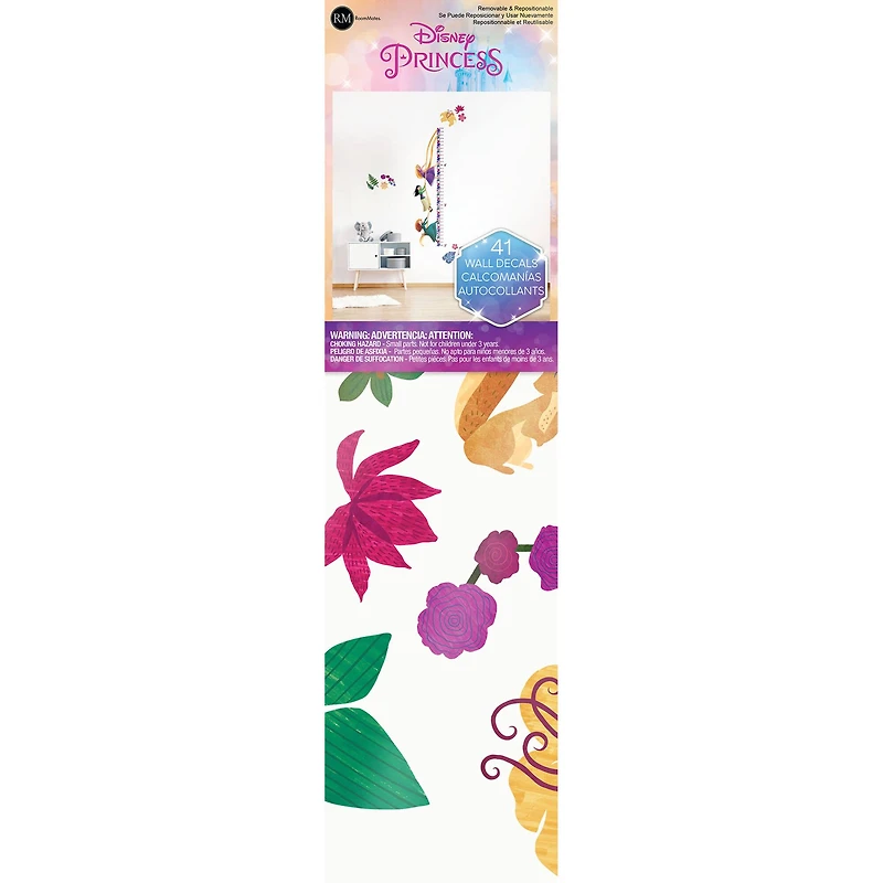 RoomMates Disney Princesses Growth Chart Peel & Stick Wall Decals
