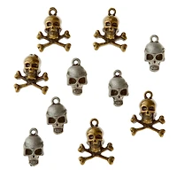 12 Packs: 10 ct. (120 total) Found Objects™ Skull Charms by Bead Landing™