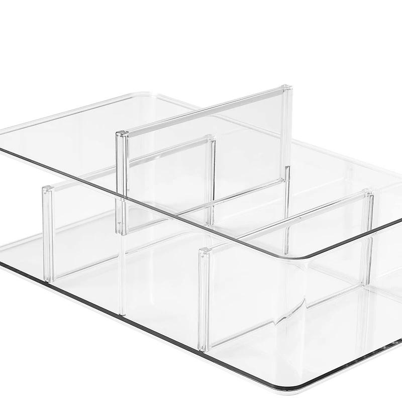Clear Storage Bin with Dividers by Simply Tidy™