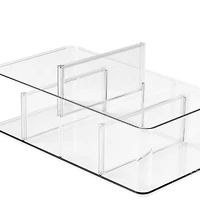 Clear Storage Bin with Dividers by Simply Tidy™