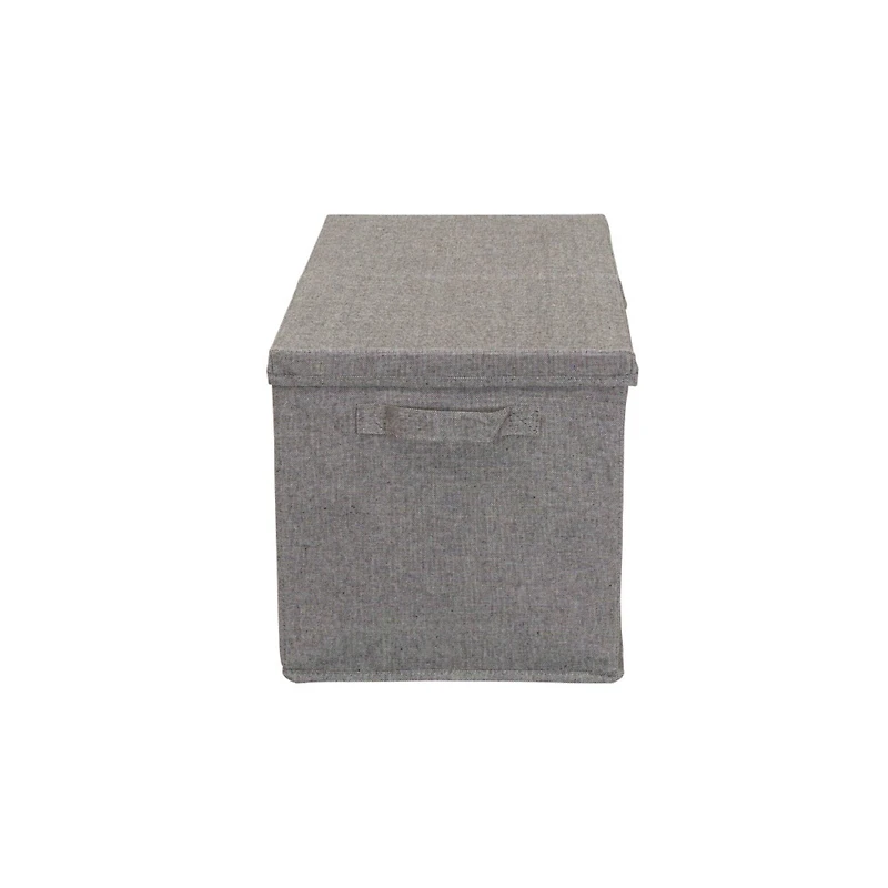 Household Essentials Fabric Storage Bin with Lid (Jumbo)