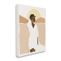 Stupell Industries Woman Gazing Across Canyon Desert Sunrise Landscape Canvas Wall Art