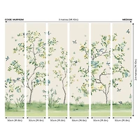 Origin Murals Chinoiserie Floral Tree Wall Mural