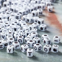 Plastic Pearl Alpha Blocks Bead Mix, 4.8mm by Bead Landing™