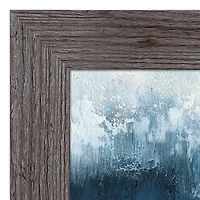 Painterly Abstract Waves Wall Print in Western Gray Frame
