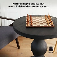 Umbra Walnut Wobble Chess Set