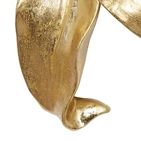 Set of 3 Gold Plastic Wall Decor 18", 14", 12"