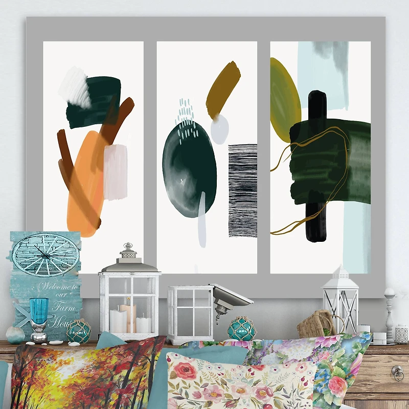 Designart - Minimalistic Compostion of Organic Shapes IV