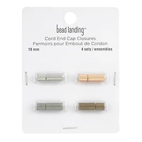 18mm Cord End Cap Closures, 4ct. by Bead Landing™
