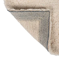 Hello Honey® 40" x 27" White & Black Cotton Tufted Nudie Bath Mat