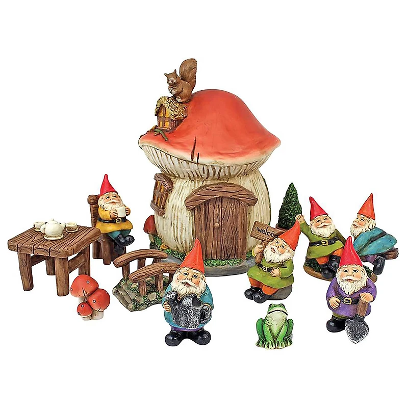Design Toscano 3.5" Tiny Forest Friends Gnome Garden Statue