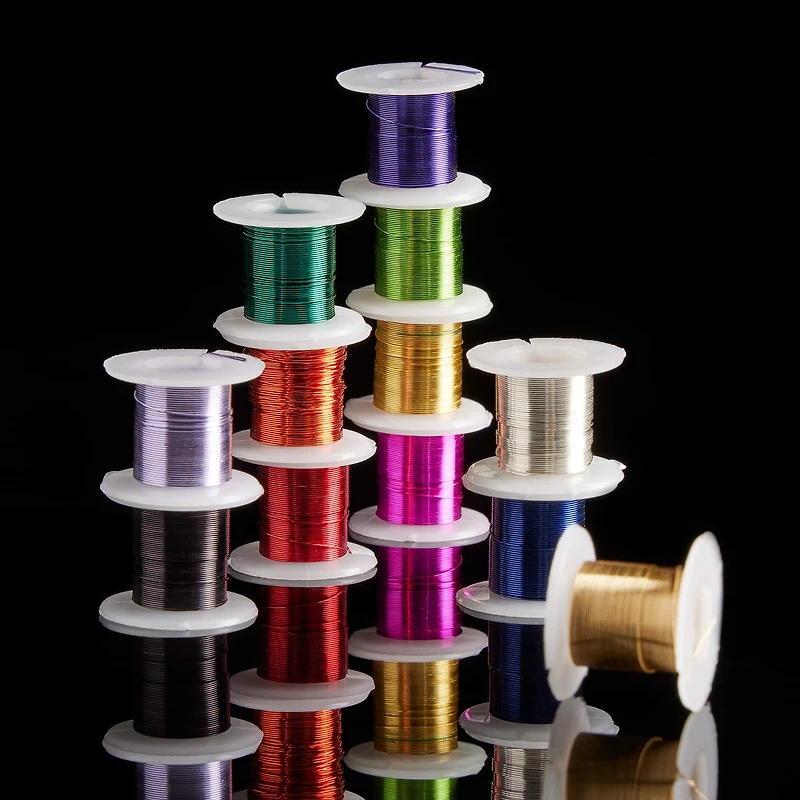 Bead Landing™ Silver Plated Copper Wire, 28 Gauge, 12 Pack