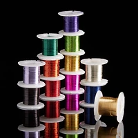 Bead Landing™ Silver Plated Copper Wire, 28 Gauge, 12 Pack