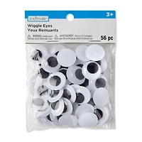 12 Packs: 56 ct. (672 total) 20mm Flat Back Wiggle Eyes Value Pack by Creatology™