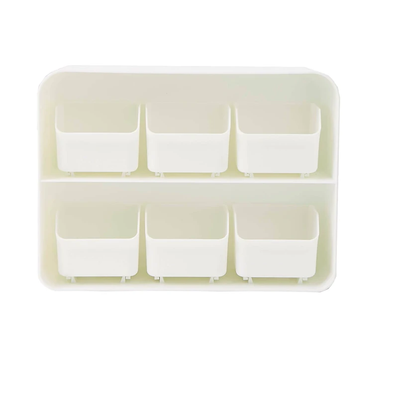 Mind Reader White 6 Drawer Tea Bag Holder