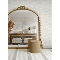 RoomMates Dimensional Square Beige Plaster Peel & Stick Wallpaper