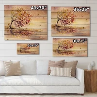 Designart - Yellow and Orange Autumn Tree