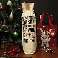 Personality Case™ Delightful Canvas Wine Bag