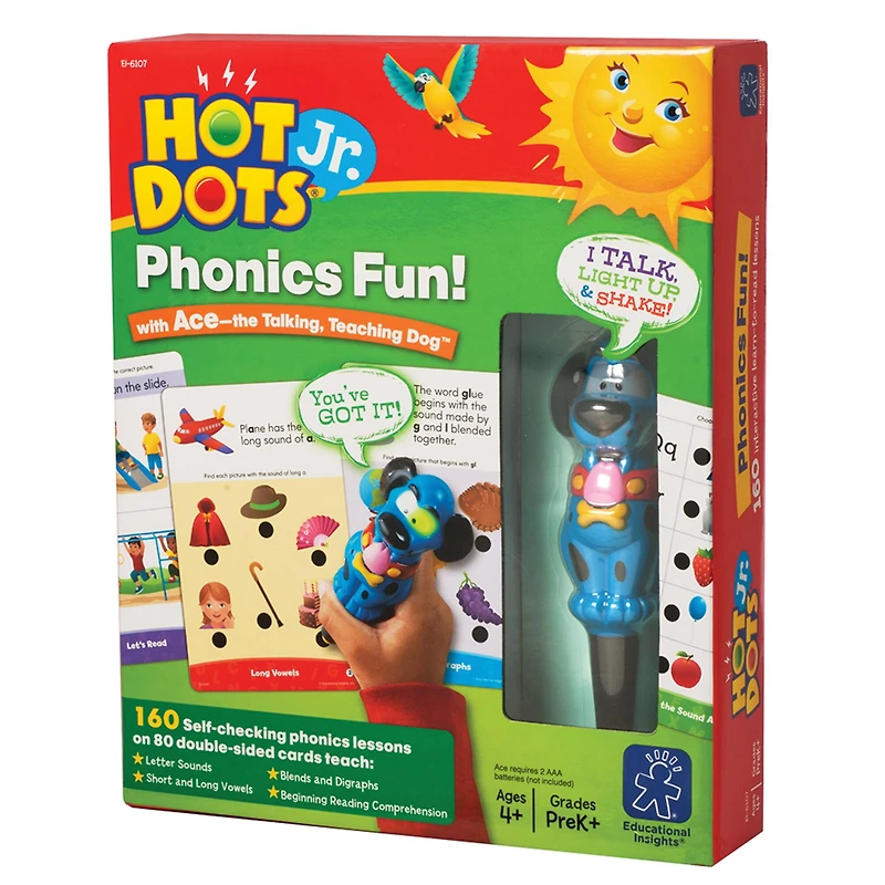 Educational Insights Hot Dots Jr. Ace Pen Phonics Fun Set