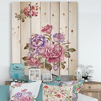 Designart - Bouquet of Pink and Purple Flowers I