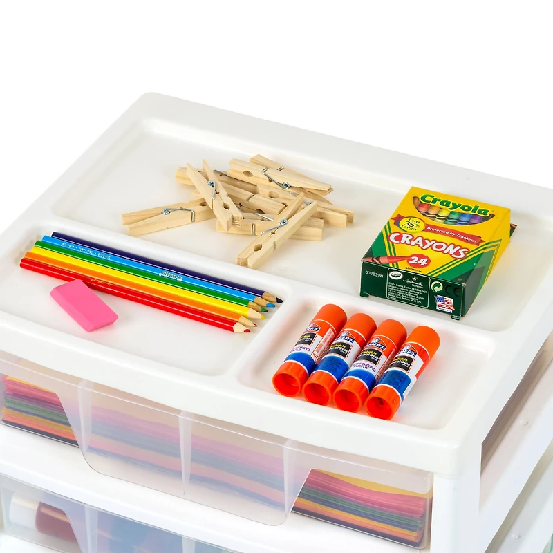 IRIS 13" Clear Tabletop Storage Drawers