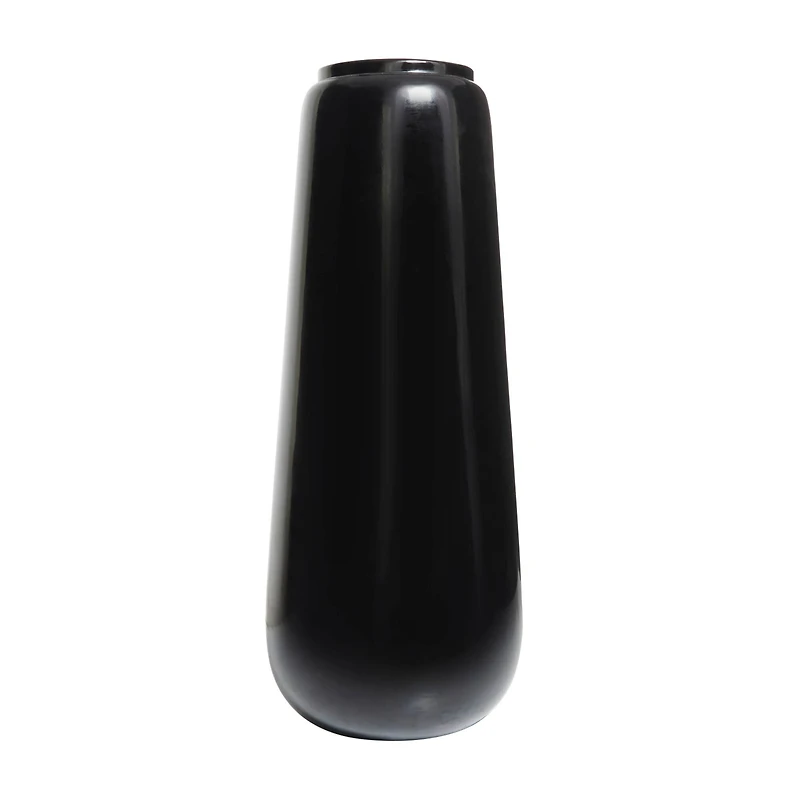 40" Black Modern Vase