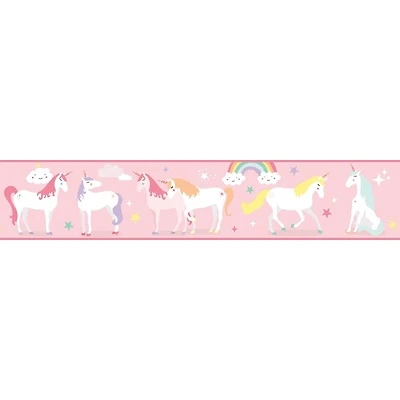 RoomMates Magical Unicorn Peel & Stick Wallpaper Border