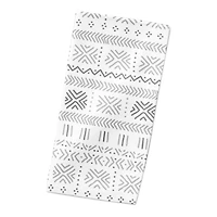 Gray Mudcloth 10" x 10" Cotton Twill Napkin