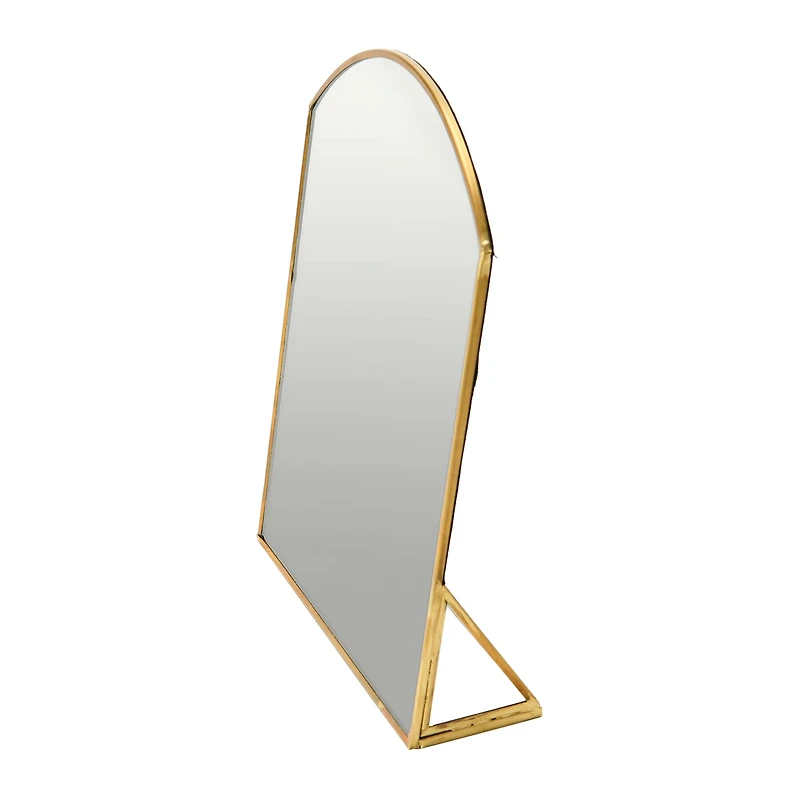 Hello Honey® 10'' Brass Finished Metal Framed Standing Mirror