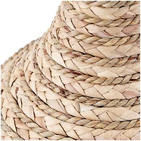 14" Brown Seagrass Handmade Braided Vase