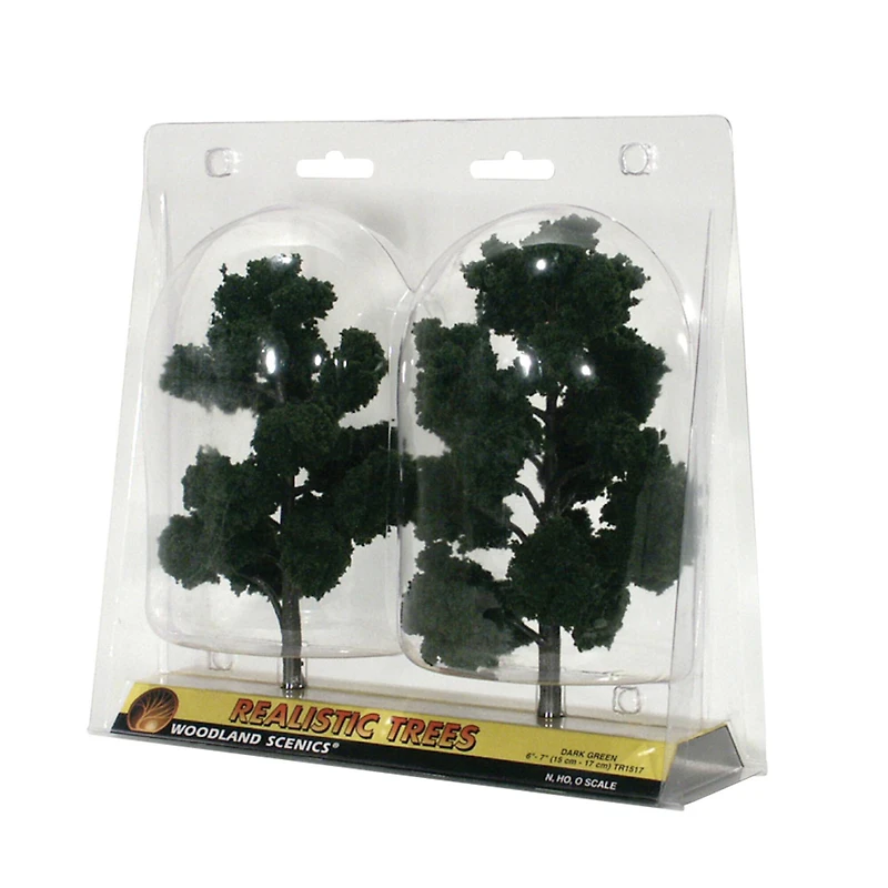 Woodland Scenics® 7'' Dark Green Ready Made Realistic Trees