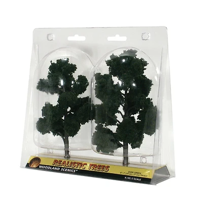 Woodland Scenics® 7'' Dark Green Ready Made Realistic Trees