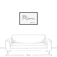 Mom Proverbs Verse Black Framed Canvas