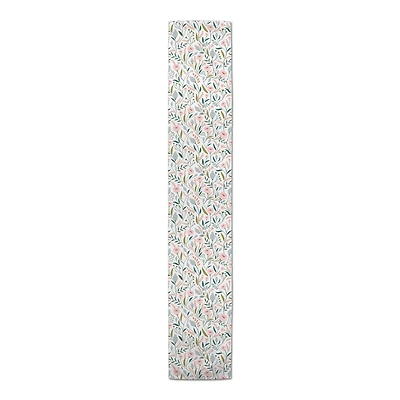 72" Pastel Floral Pattern Poly Twill Table Runner