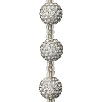 12 Pack: Silver Rhinestone Round Beads, 12mm by Bead Landing™