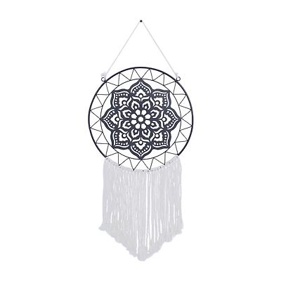 49" Black Metal Contemporary Wall Décor