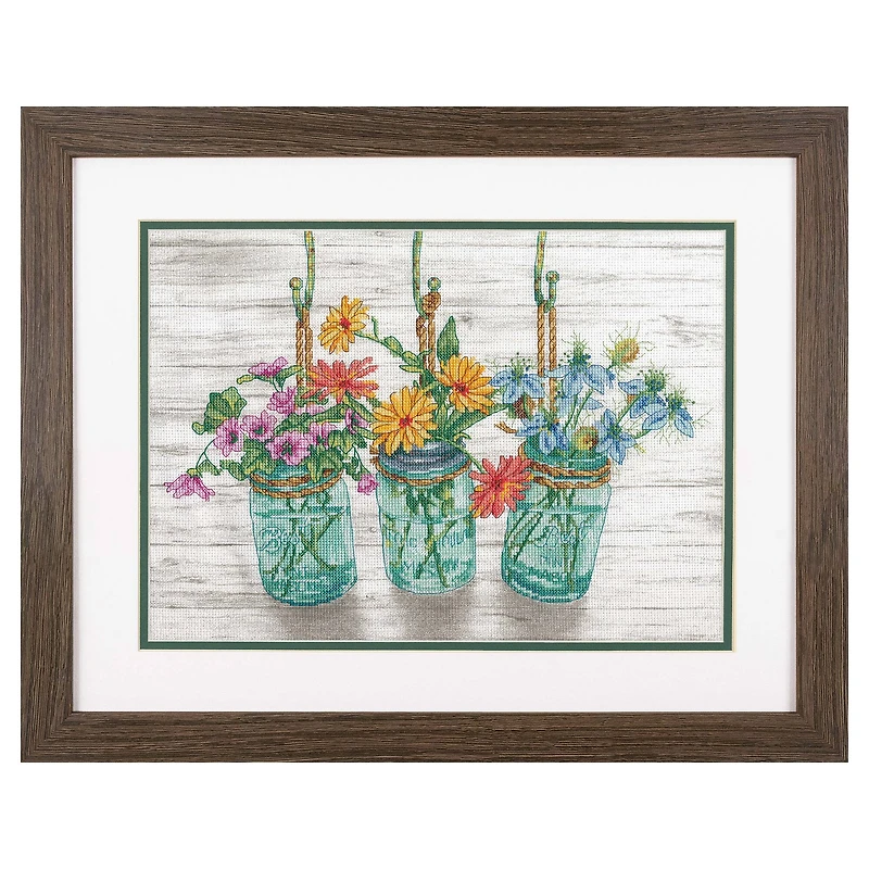 Dimensions® Flowering Jars Counted Cross Stitch Kit