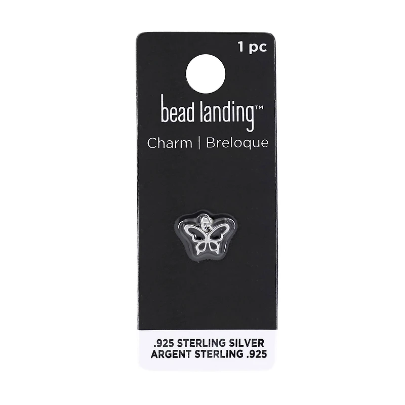 Sterling Silver Butterfly Icon Charm by Bead Landing™