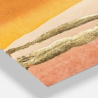 Designart 'Gilded Amber Ii Modern Multipanel Wall Clock