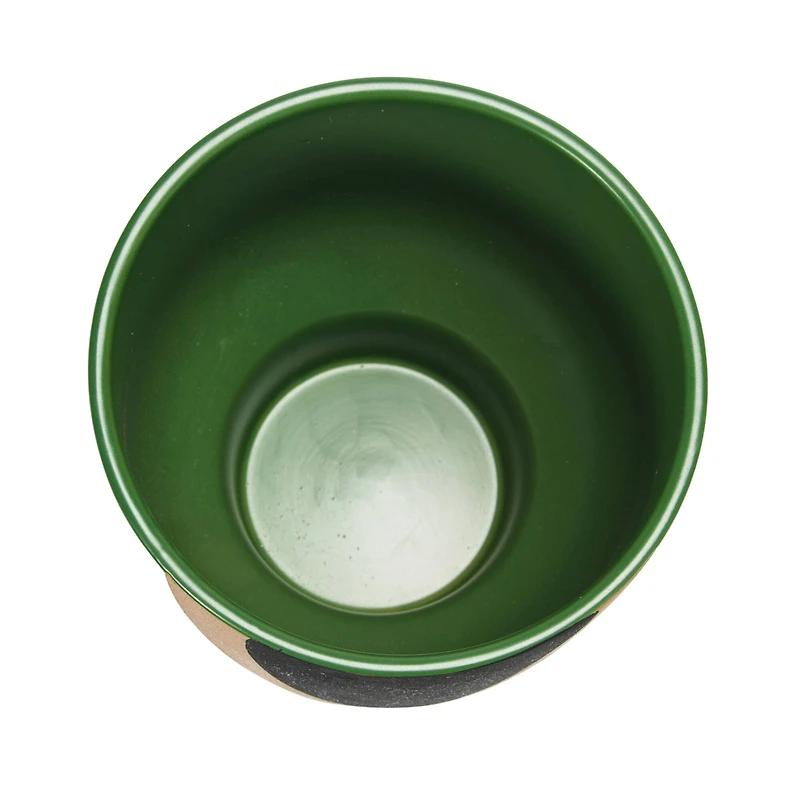 Hello Honey® 10" Stoneware Planter with Abstract Design