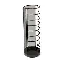 Mind Reader Black Round Wire Basket Umbrella Stand
