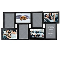8 Opening 4" x 6" Black Collage Frame by Studio Décor®