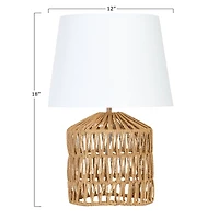 Hello Honey® 18" Drum-Shaped Rope Table Lamp