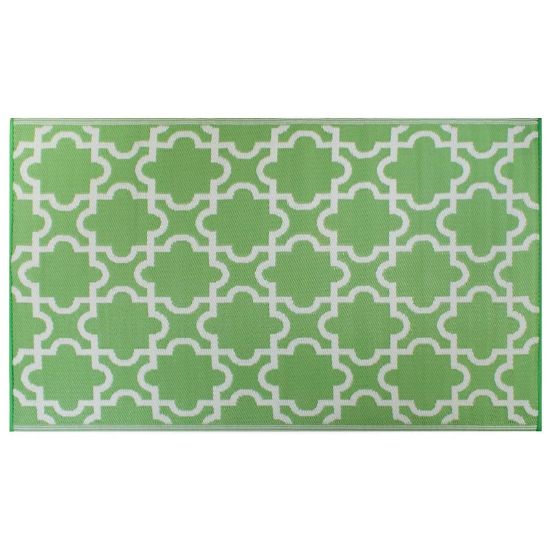 DII® Bright Green Lattice Outdoor Rug, 4ft. x 6ft.