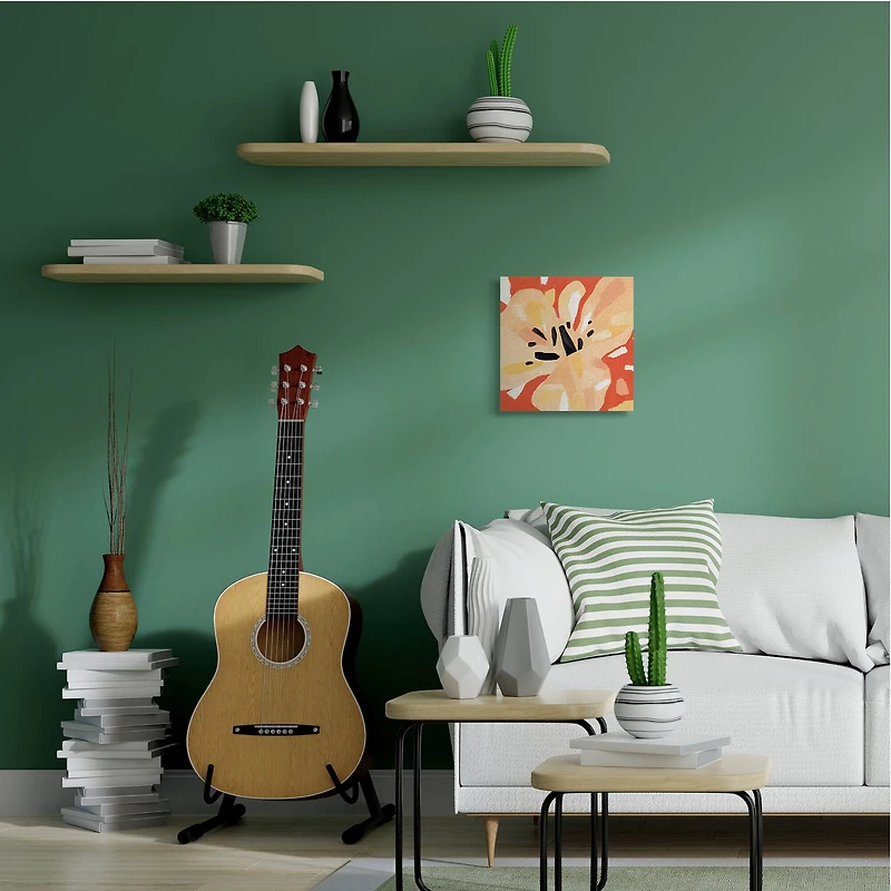 Stupell Industries Tropical Floral Abstract Canvas Wall Art